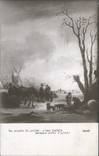 Vintage van ostade winter - vintage,