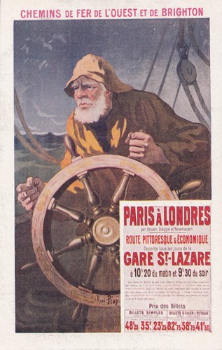 Postcard french railway - postcard,