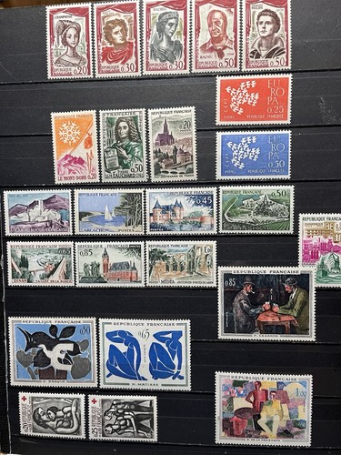 French stamps 1961 - stamps,