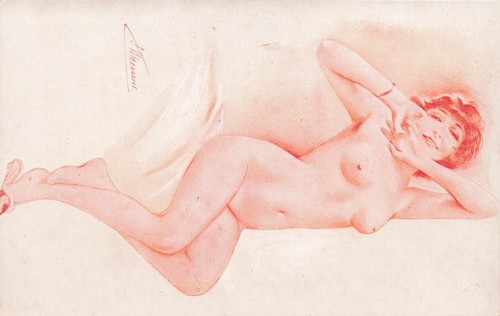 Meunier postcard glamour - s,