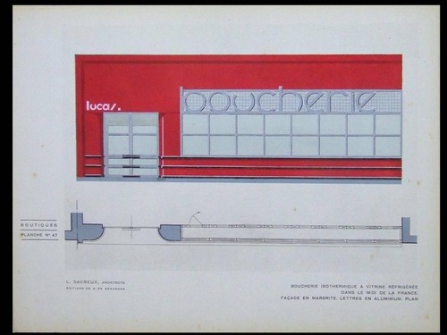 French art deco butcher - art,