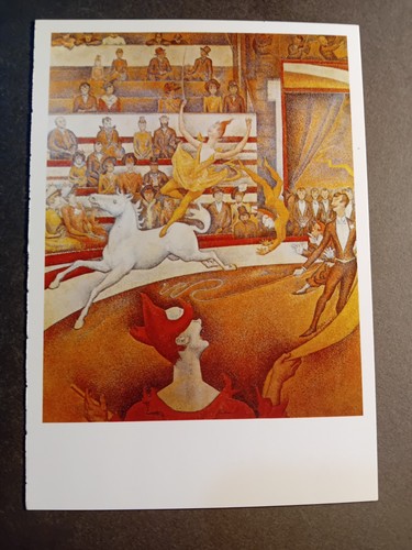 Georges seurat art postcard - art,