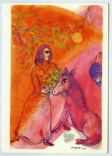 Art postcard marc chagall - postcard,