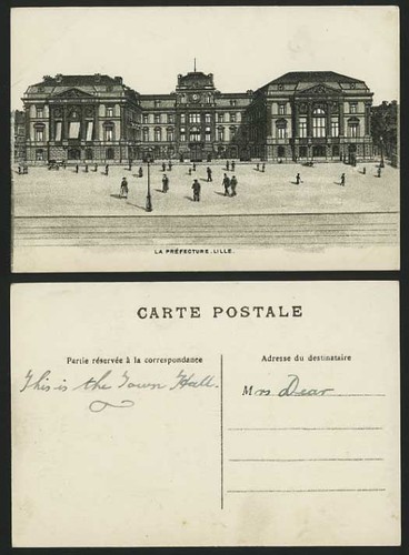 France old sketch art - france, postcard