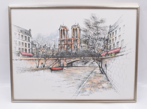 Notre dame paris france framed - notre,