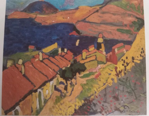 Vintage modern art postcard - art,