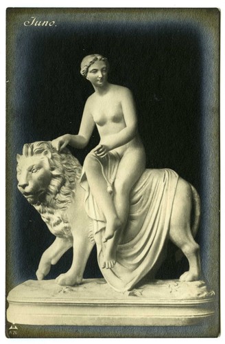 Vintage art postcard sculpture - art,