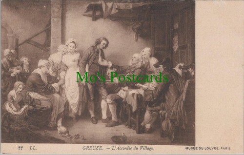 Art postcard greuze - postcard,