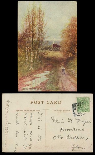 France 1905 old art - art, postcard