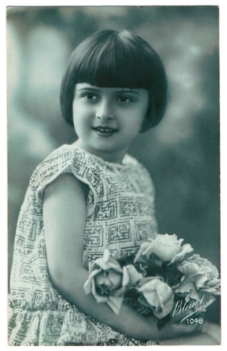 Real photo postcard art deco