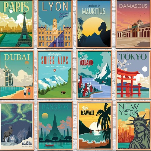 Holiday metal signs travel man - metal,