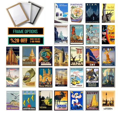 Vintage travel posters ideal - travel,