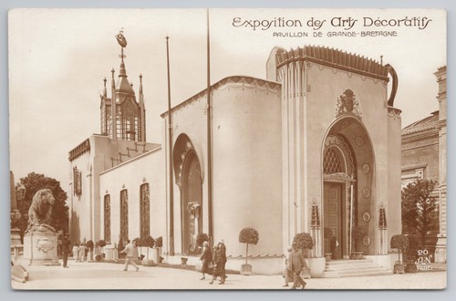 Rppc 1925 paris exhibition - rppc,