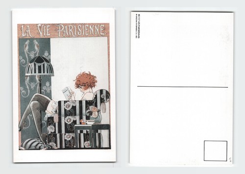 Vintage postcard vie - postcard, la