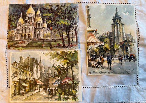 French set vintage paris art - french, 3