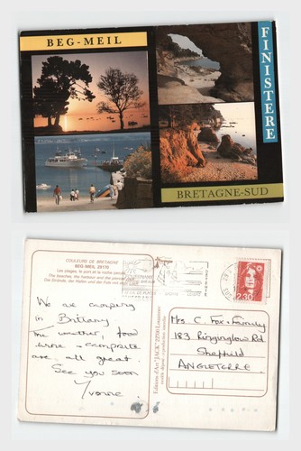 Vintage postcard beg meil - vintage, beg-meil