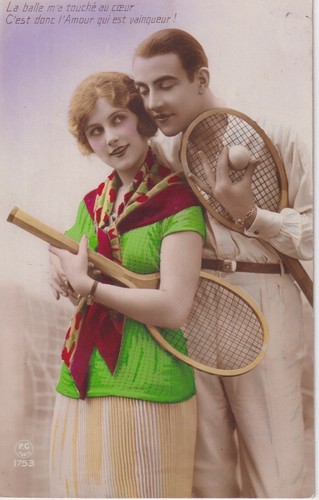 Vintage french tennis romance - vintage,