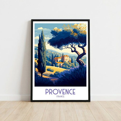 Provence france travel poster - travel,