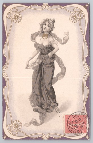 Postcard antique art - antique,