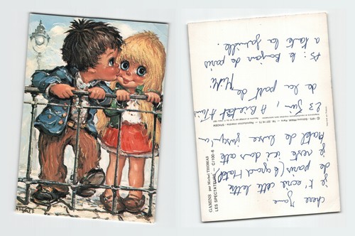 Vintage postcard michel - michel, thomas
