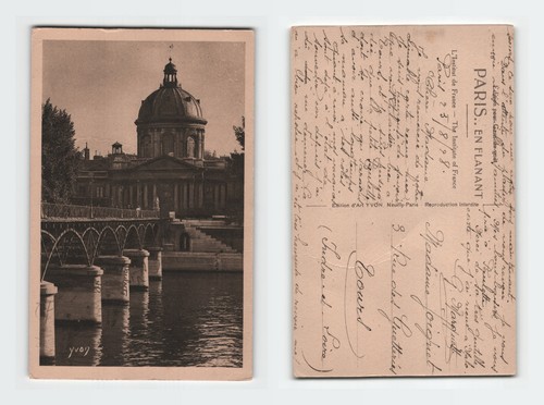 Vintage postcard paris pont - vintage,
