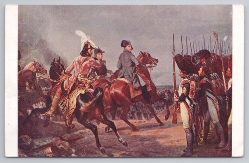 Postcard antique military art