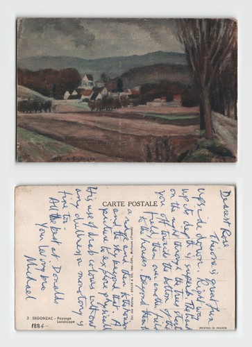 Vintage french art postcard - vintage,