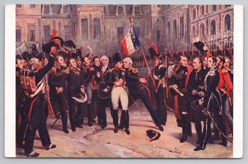 Postcard antique military art