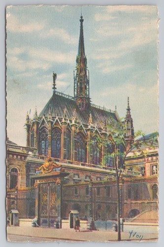 Postcard vintage france - vintage, art