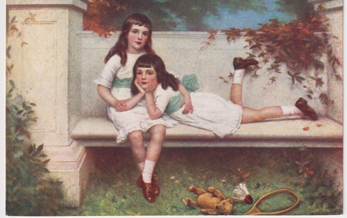 French fine art postcard - art,