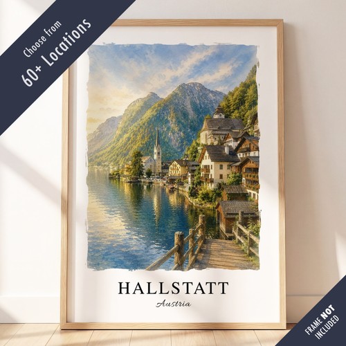Europe travel poster print - travel,