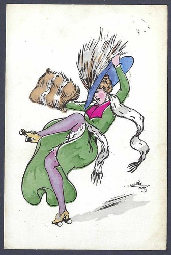 Fashionable lady roller - lady,