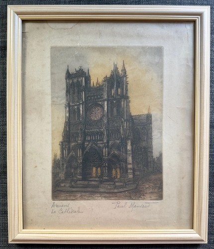 Paul mansard original - mansard, etching