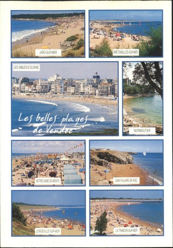 Vintage vendée beaches - vintage,